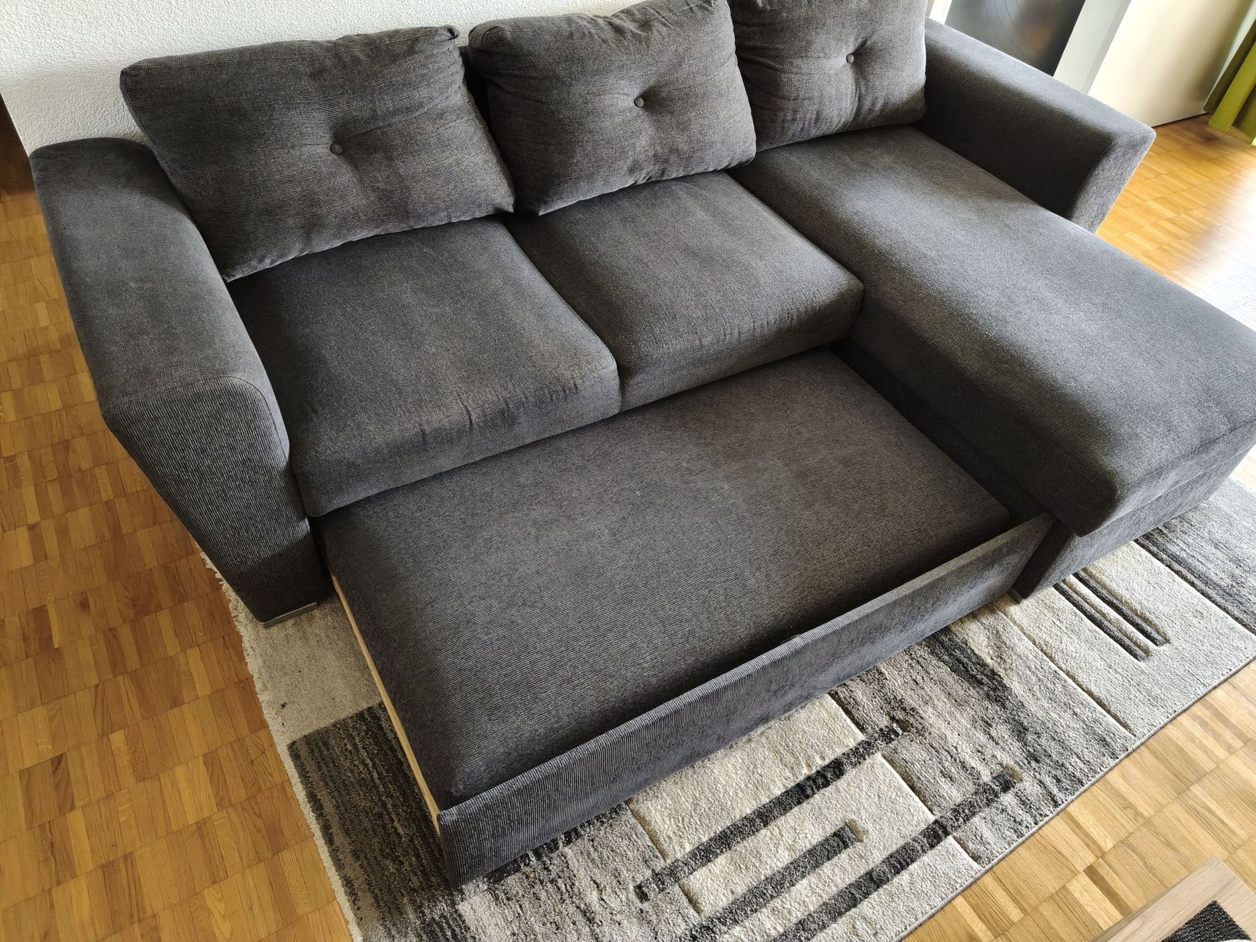 Sofas: Schlafsofa Ecksofa Jysk Vejlby grau Stoff Ecksofa – Gebraucht aus Thun von ste_qd62 2