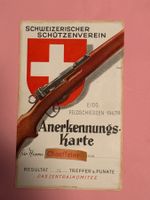 Anerkennungskarte Eidg. Feldschiessen 1947/8