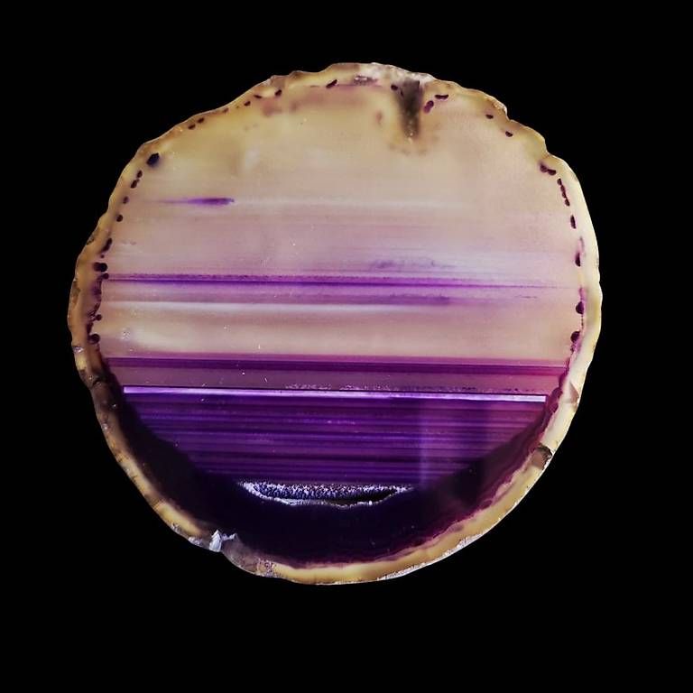Mineralien & Heilsteine: Fetta di Agata Viola Striata Naturale – Gebraucht aus Sessa von mau_lm9q 1
