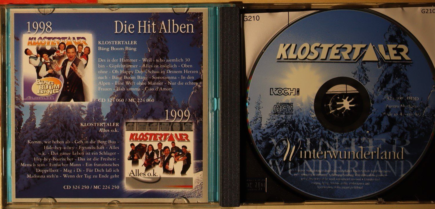 CD: Die Klostertaler – Winterwunderland – Usato da Luzern venduto da CONTENTI 1
