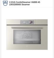 V-ZUG CombiSteamer V6000 45 2303200005 Steamer H : 45 B : 60