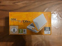 New Nintendo 2DS XL Weiss/Orange mit OVP – Top Zustand