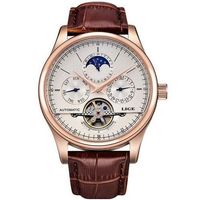 Mechanische Armbanduhr Wasserdicht mit Lederband