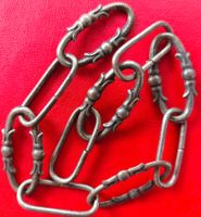 Alte Lampenkette, Glockenkette m. Knotenmuster, 36 cm