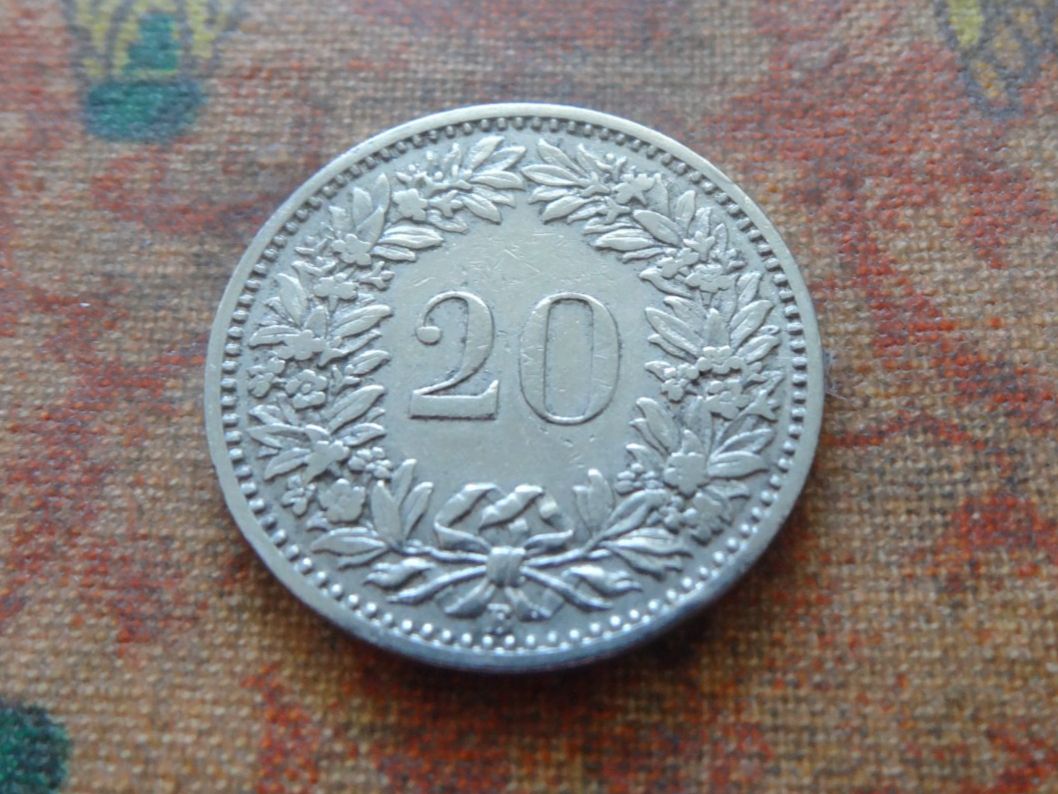 Tutti le monete: 20 Rp. 1901  (B) – Usato da Romanel-sur-Lausanne venduto da Swift13 1