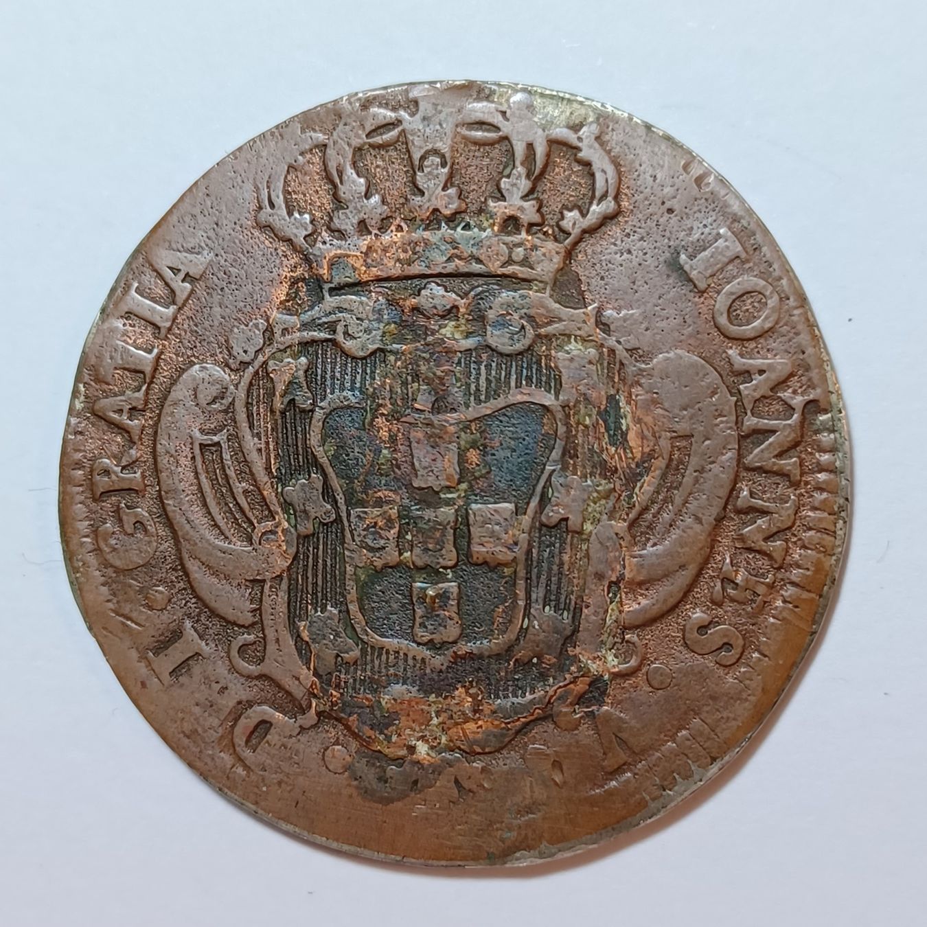 Alle Münzen: 10 Reis 1736 Portugal – Gebraucht aus Pfäffikon ZH von Welt_Muenzen 1