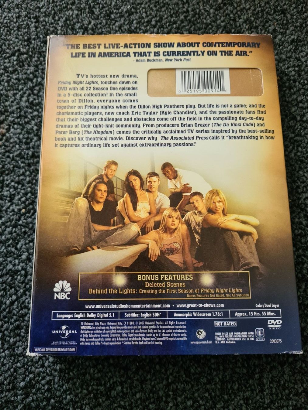 Alle DVDs: FRIDAY NIGHT LIGHTS STAFFEL 1 – Gebraucht aus Ruswil von jan_bxl5 1