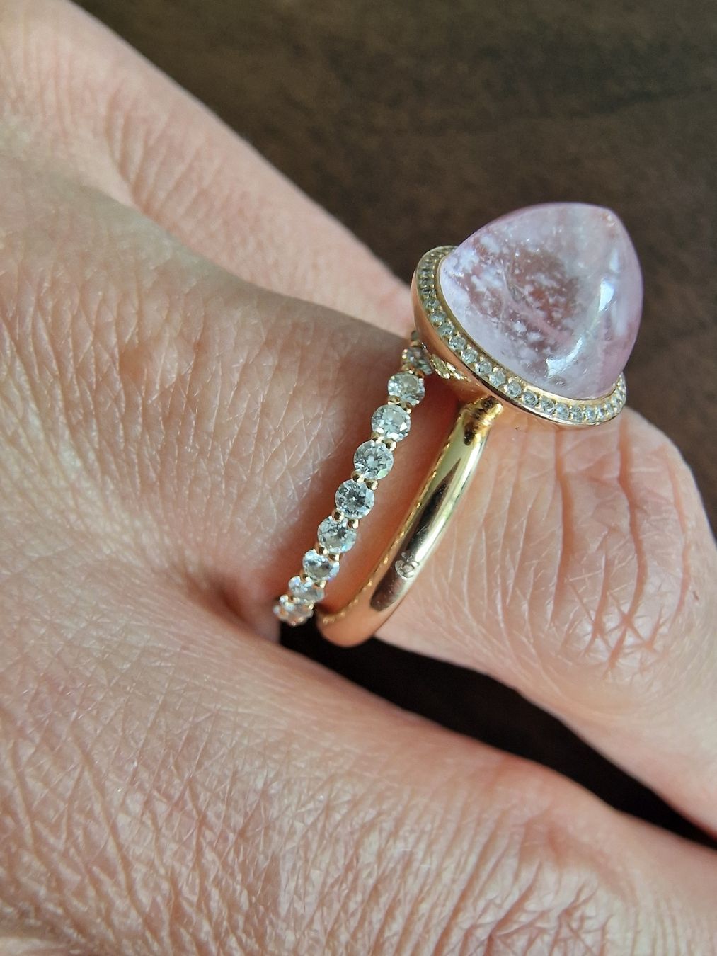 Ringe: Moganit Ring mit Diamanten – Gebraucht aus Widnau von Grisli07 1