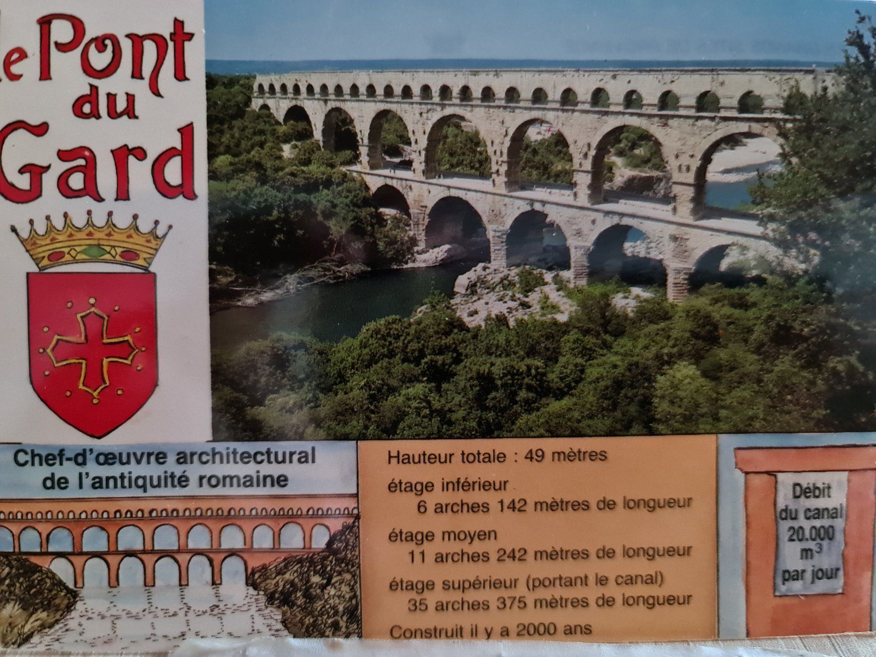 Cartoline postali: Ansichtskarte Pont du Gard Provence – Usato da Dintikon venduto da Vexi