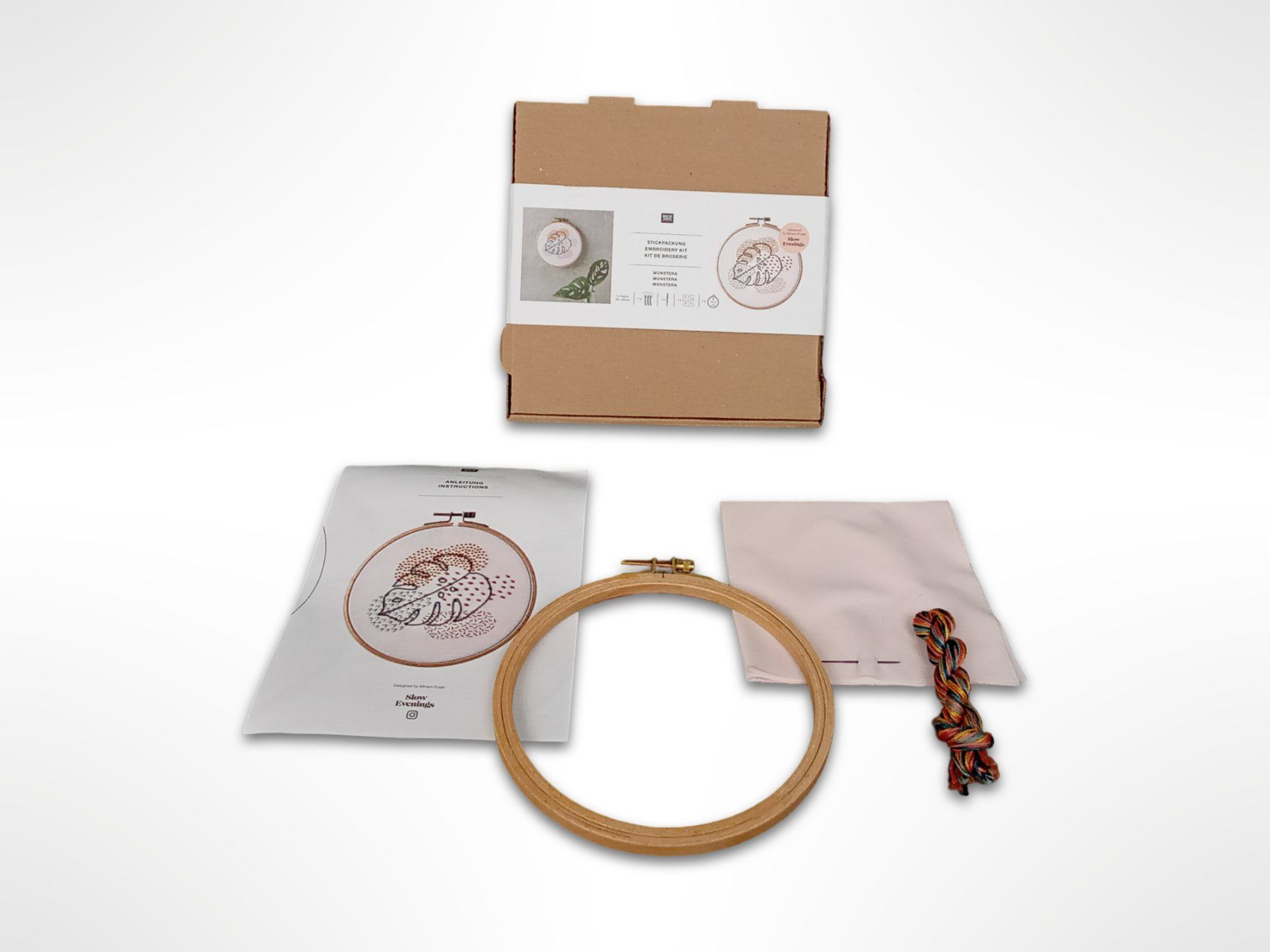 Stickrahmen: RICO DESIGN Stickpackung Monstera – Neu (gemäss Beschreibung) aus Suhr von Restwert_Suhr