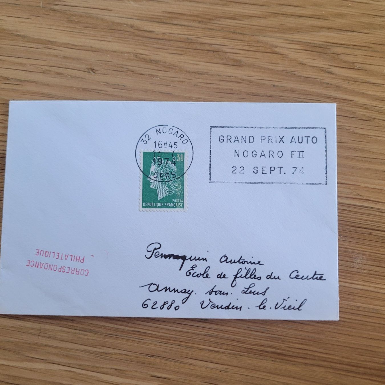 Tous les timbres: Document Automobile Grand Prix Auto Norgaro 1974 – D'occasion à Biel/Bienne par Destockweb