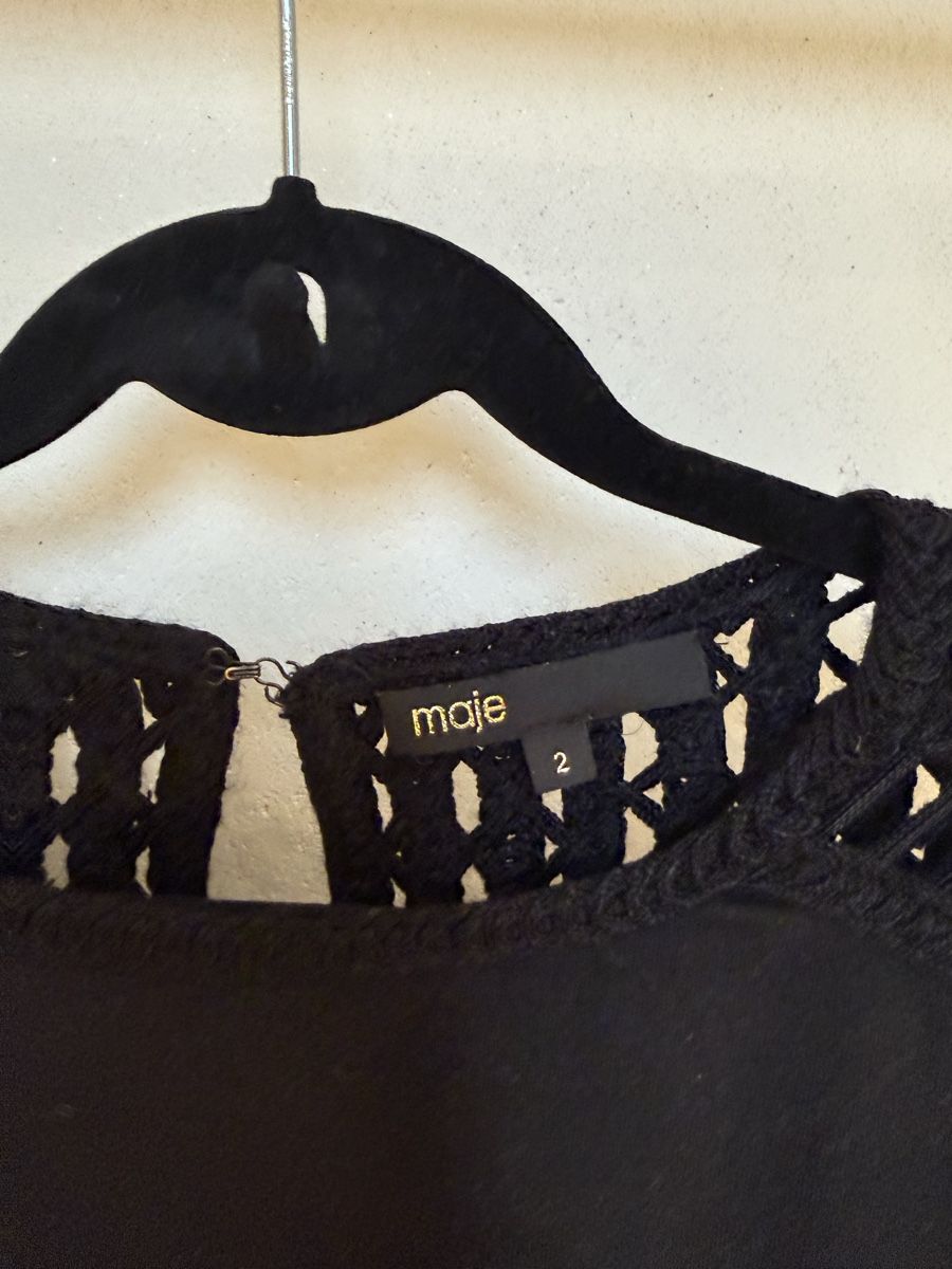 Maje Tops: Haut Maje noir taille 2 crochet  – D'occasion à Schönried par mae_hb92 1