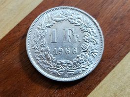 1 Franken - 1966 Silber Top