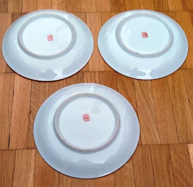 Teller: Teller mit Geisha Design, Fine Bone China - 3 Stück - – Neu (gemäss Beschreibung) aus Zürich von 1980ale 1