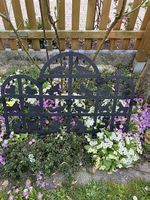 Garten Kerzenleuchter schwarzes Metall mit Tieren