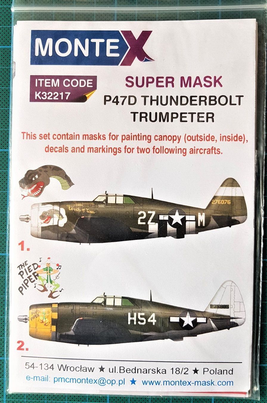 Kit di modellismo & Modellini statici: DECALSATZ  P-47D Thunderbolt   Trumpeter   1:32 – Nuovo e nell'imballaggio originale da Abtwil  SG venduto da Relluem1