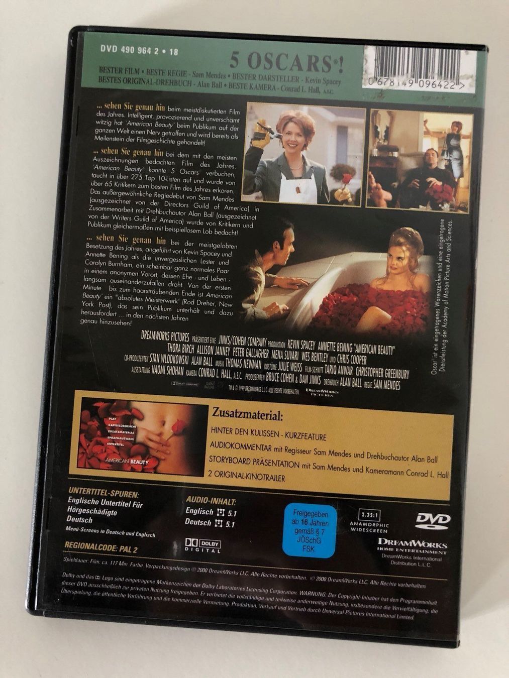 Tous les DVDs: DVD - AMERICAN BEAUTY – D'occasion à Gommiswald par Aloha.Spirit 1