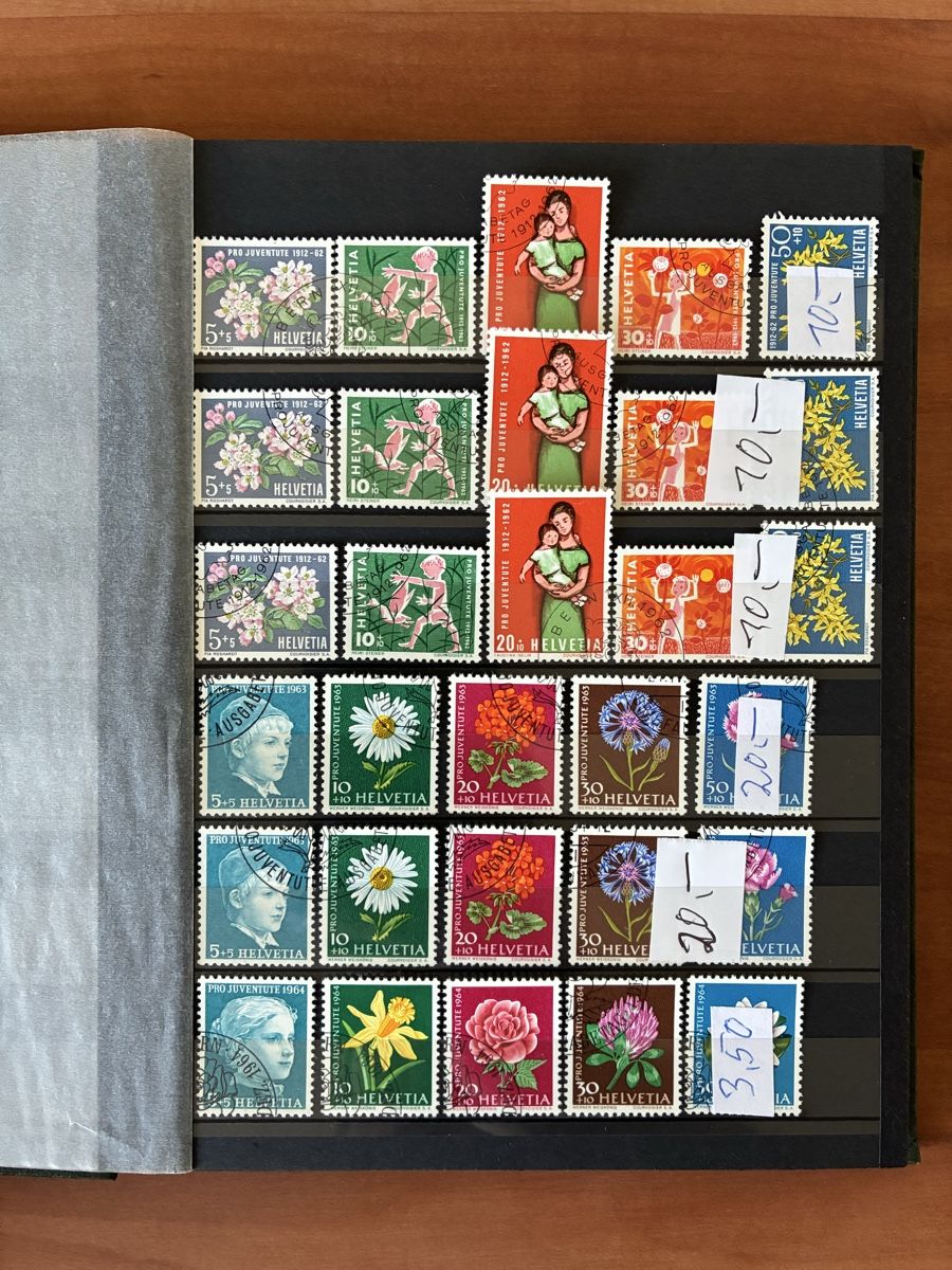 Tutti i francobolli: Album Pro Juventute, Postfrisch, mit & ohne Stempel – Nuovo (secondo la descrizione) da Basel venduto da luginbhl1431 4