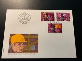 Suva 1978 Einzelmarken FDC