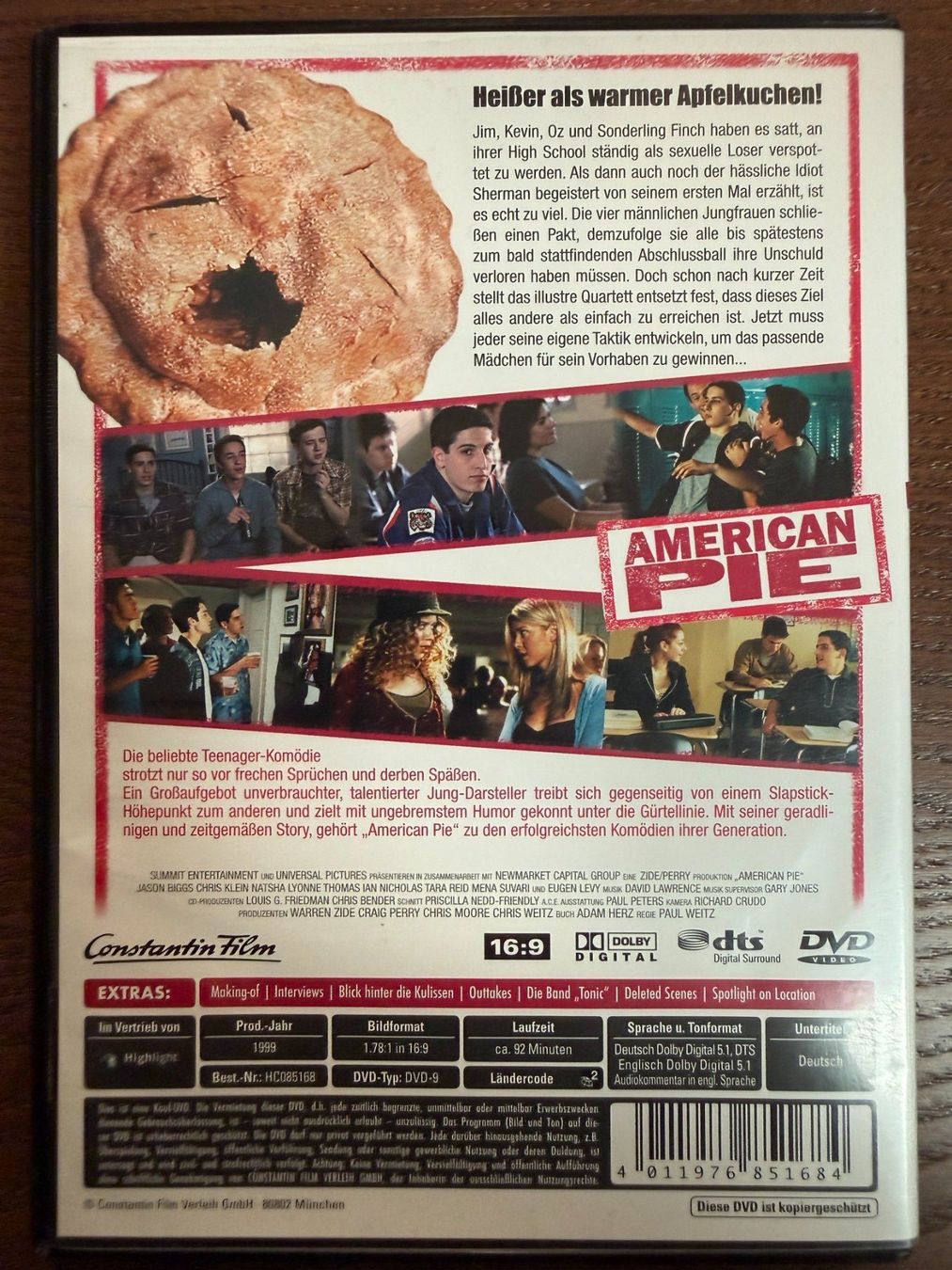 Tutti i DVDs: American Pie – Usato da Zürich venduto da FilmFreunde 1
