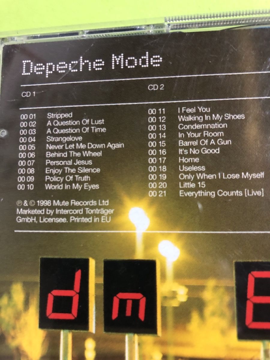 CD: Depeche Mode - The Singles 86>98 - – Usato da Flaach venduto da rubo7 2