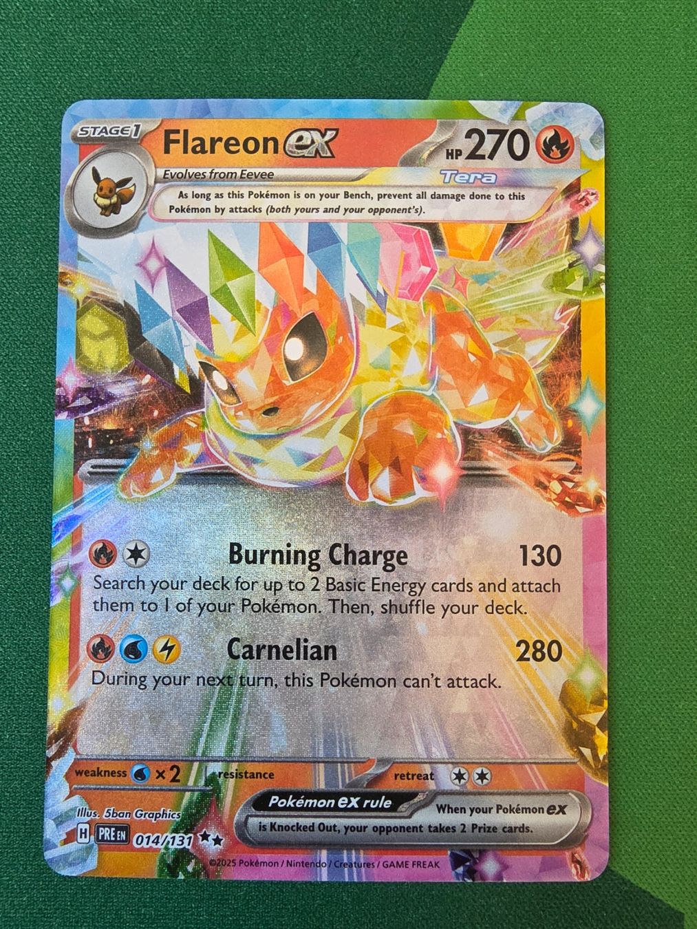 Pokémon Sammelbilder & Trading cards: Pokemon Flareon ex 014/131 Prismatic Evolutions Englisch – Neu (gemäss Beschreibung) aus Gossau SG von worklifebalance