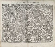 Schweiz Landkarte von Seb. Münster um 1550