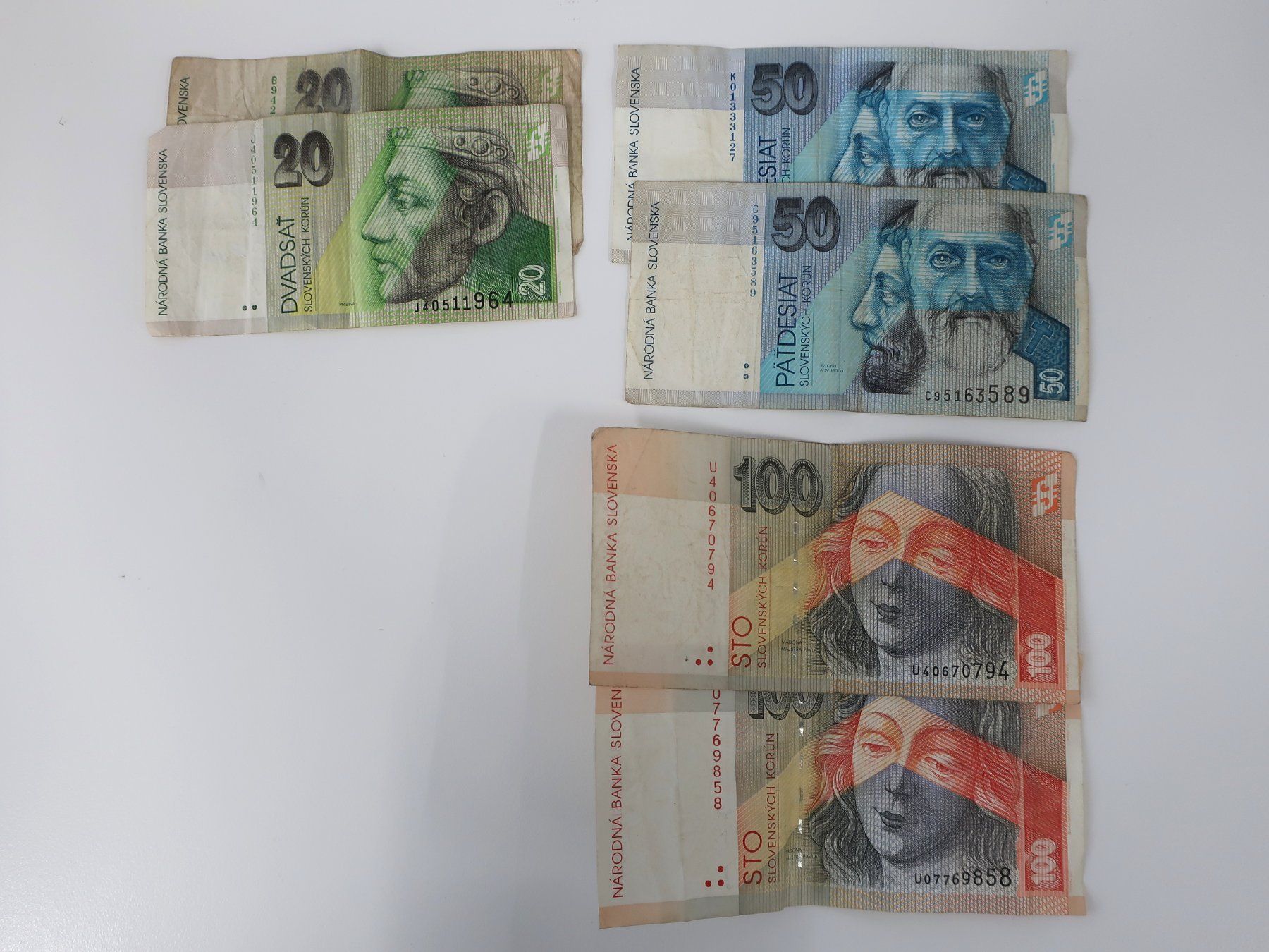 Banknoten: Slowakische-Kronen-Geldscheine – Gebraucht aus Volketswil von brockipfannenstil