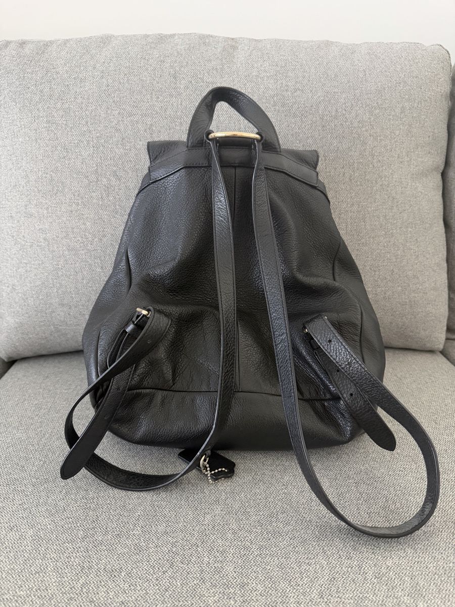 Coach Zaini: Coach Leder-Rucksack Schwarz – Usato da Thalwil venduto da onurco 1