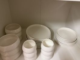 Service de table 24 pièces – 6 personnes – Blanc