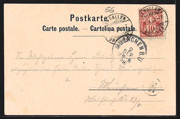 Cartoline postali: St. Gallen, Restaurant Freudenberg mit S – Usato da Berlin venduto da bartko-reher 1