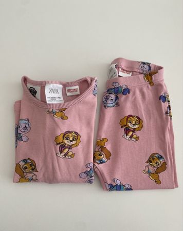 Pyjama von Zara mit Paw Patrol Aufdruck - Gr. 92