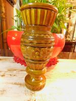 ‎Armenische handgefertigte Kunstvase aus Holz rar
