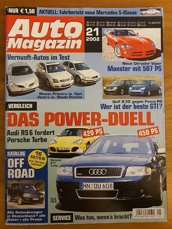 Riviste & Magazine: Auto Magazin KW21 2002 – Usato da Hünenberg venduto da Rzirkon