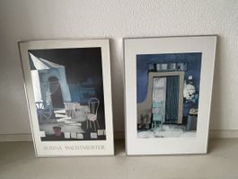 2x Rosina Wachtmeister Bilder gerahmt