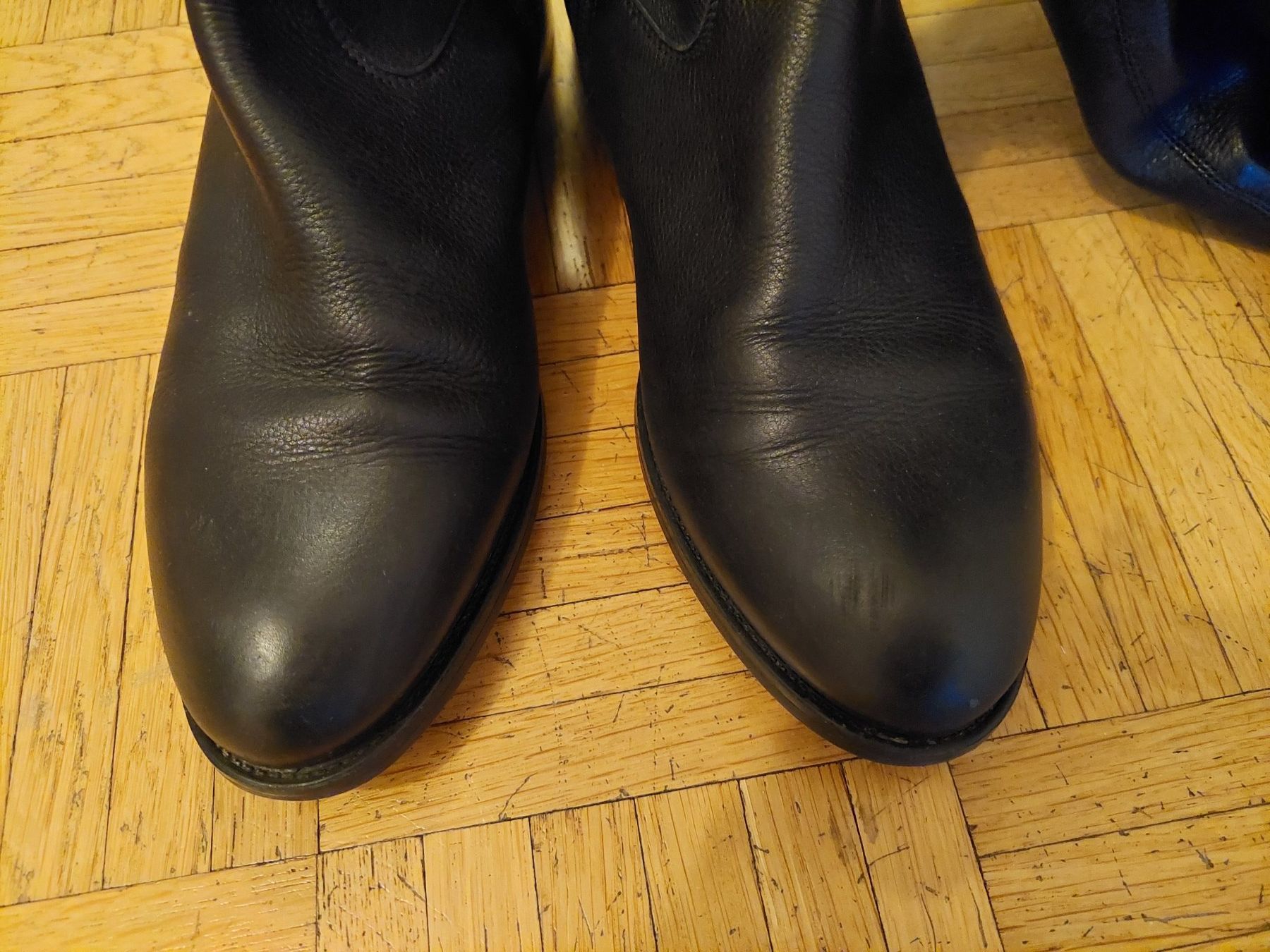 Scarpe da donna: SCHWARZE LEDER HOCHSCHAFTSTIEFEL GR. 40 – Usato da Münchenstein venduto da Strupfi 4