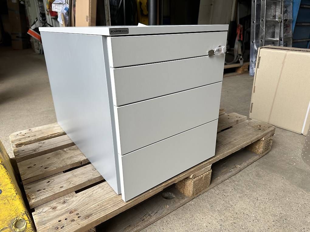 Korpus: neuer Rollcontainer mit 4 Schubladen inkl. 2 Schlüssel – Neu (gemäss Beschreibung) aus Necker von liq24