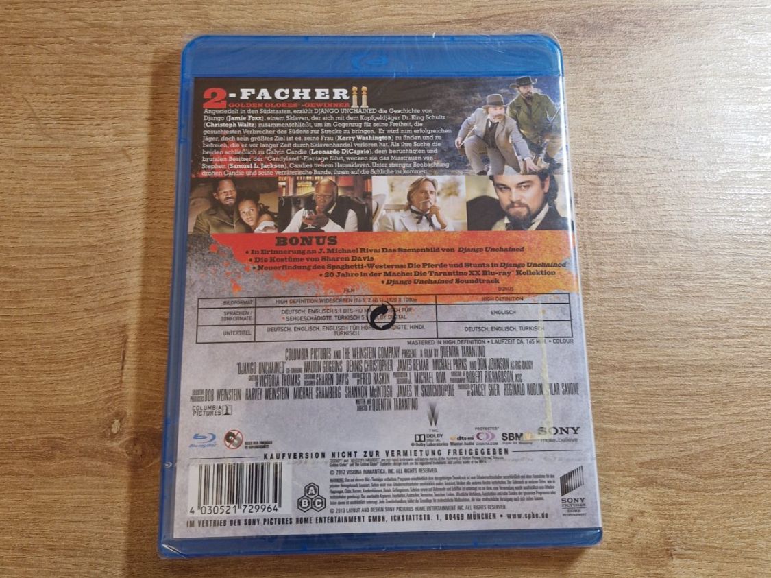 Tutti i DVDs: Django Unchained (2012) NEU OVP Bluray – Nuovo e nell'imballaggio originale da Pfungen venduto da Whitie 1