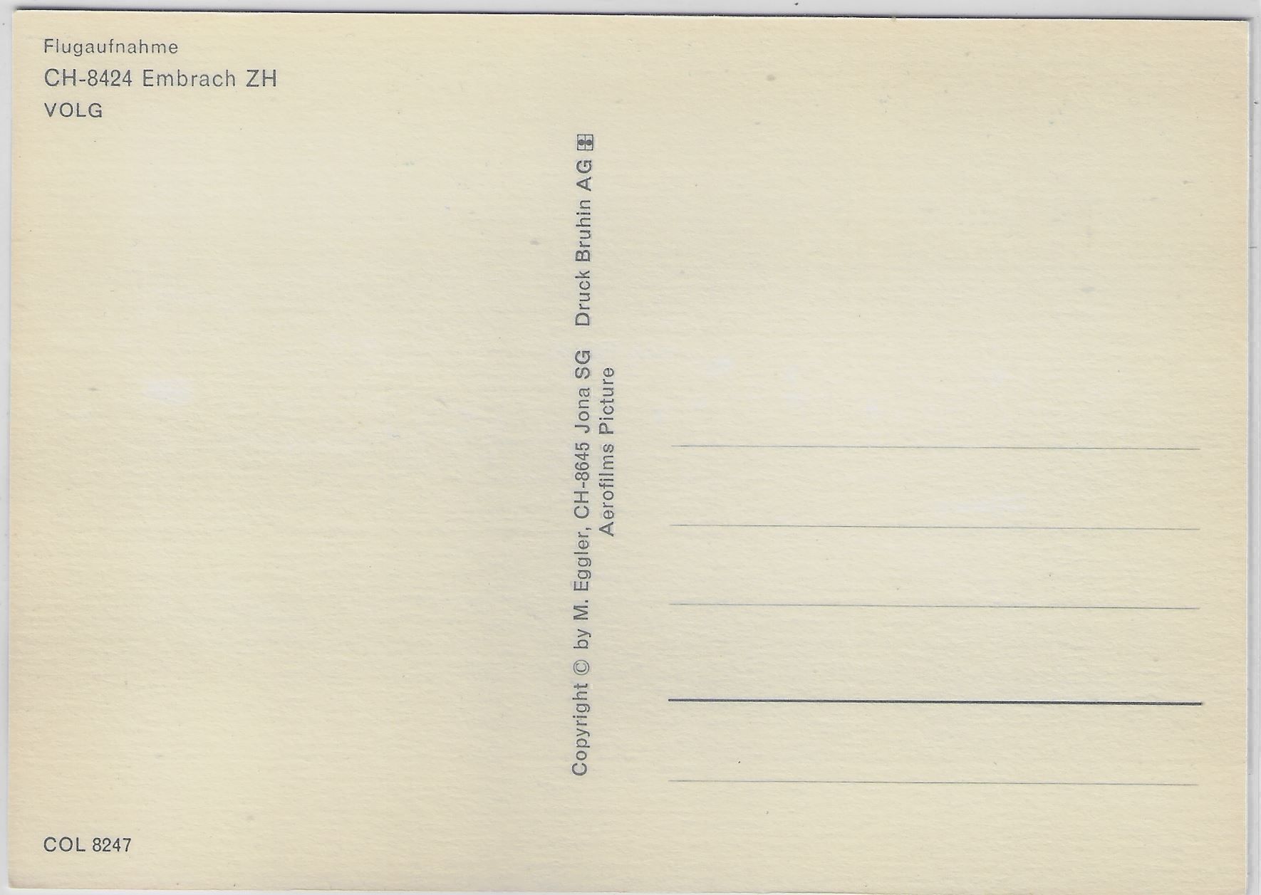 Cartoline postali: Flugaufnahme Embrach ZH - Volg – Antico da Ettingen venduto da Kartenplanet 1