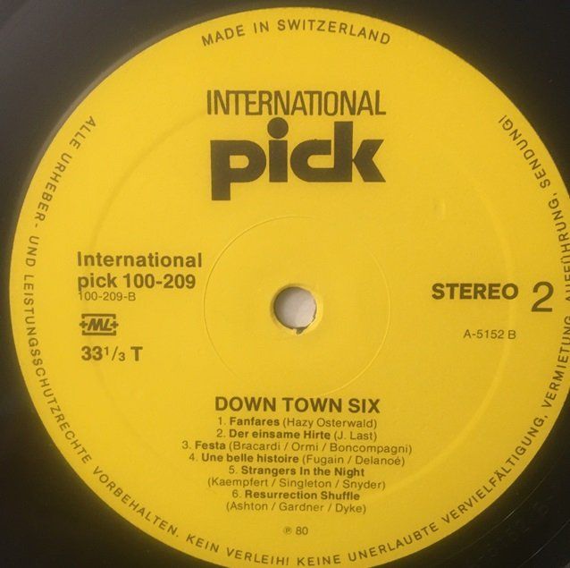 Dischi in vinile: Down Town Six - Down Town Six, First (LP) – Usato da Grüningen venduto da azulvinyl 3