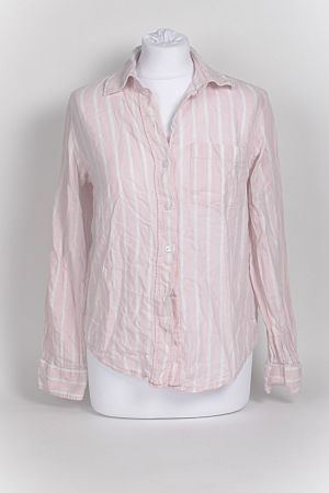 H&M Damenhemd rosa/weiss gestreift Grösse XS