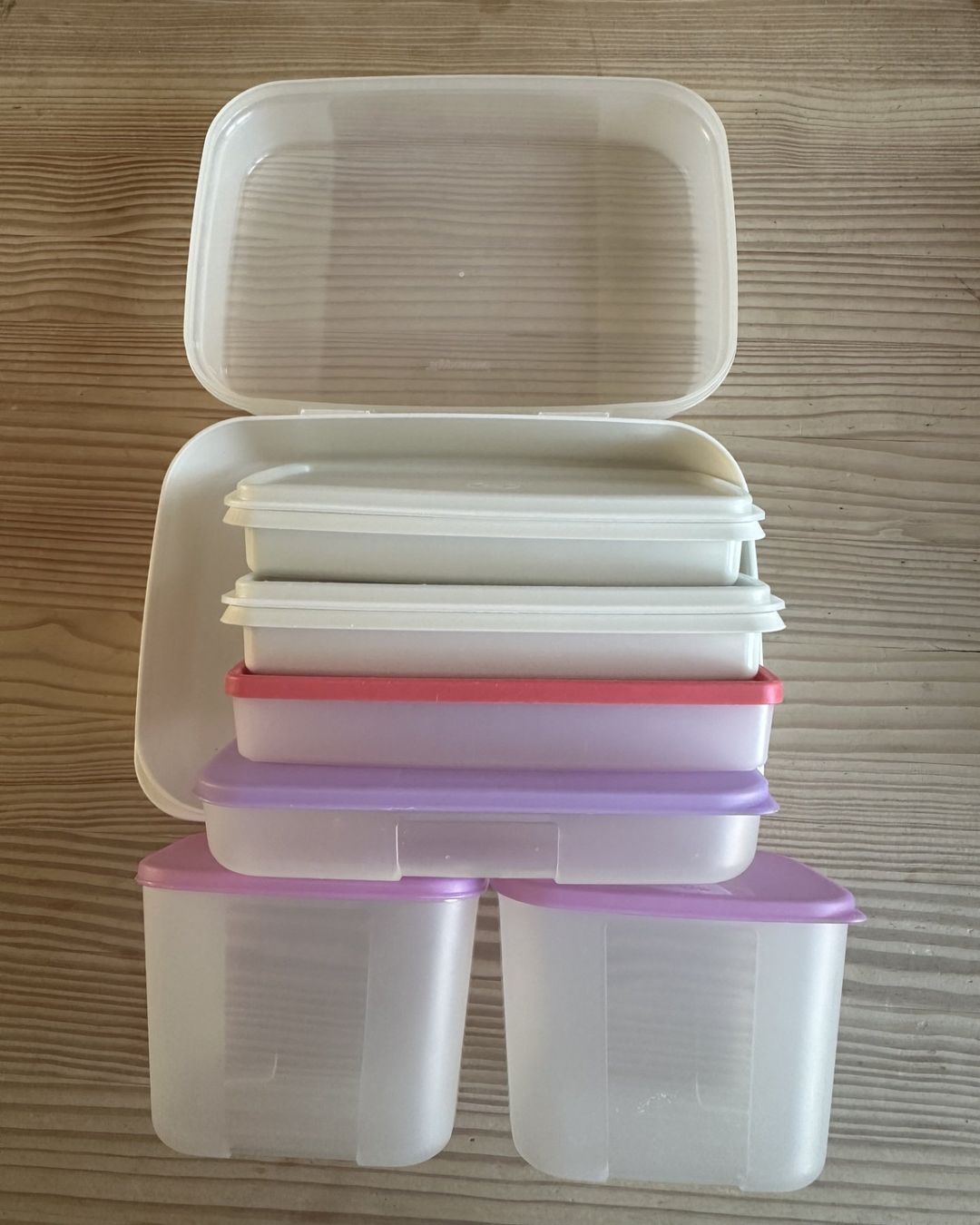 Tupperware Contenitori & Simili: TUPPERWARE VORRATSDOSEN SET 7TEILIG GEBRAUCHT BUNT – Usato da Neftenbach venduto da Mador6 2