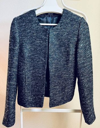 Jackenblazer blau/schwarz/grau, Grösse 36, MORE&MORE