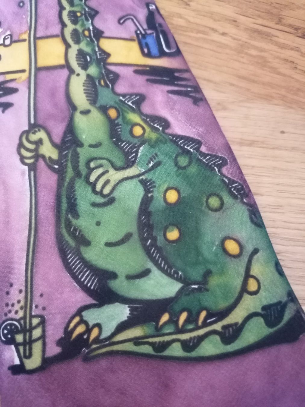 Cravates: Handgemalt Krawatte mit Dino - Nr. 157 – D'occasion à Basel par vintagecollector 2