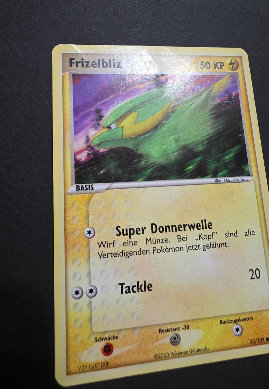 Pokémon Carte collezionabili: Pokémon Fritzelbliz 2003 DE 53/109 – Usato da Roggwil BE venduto da S_Cards 1