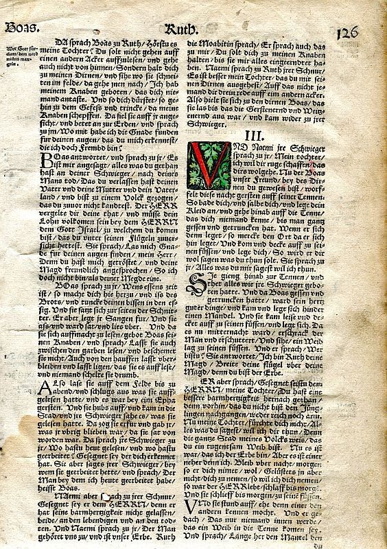 Libri: Bibelseite Luther (um 1559) – Usato da Pfäffikon ZH venduto da Zimizami 1