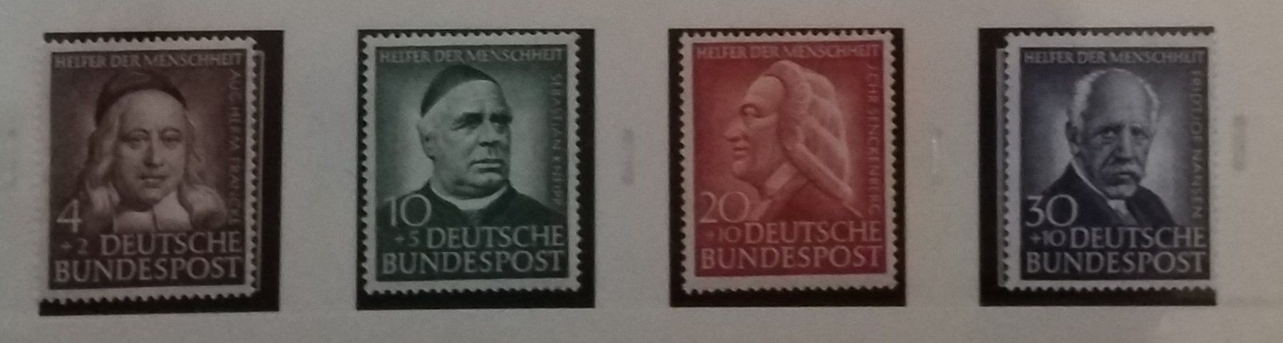 Tutti i francobolli: MA314) BRD, Nr. 173-76, Satz  postfrisch Kt. 100.- – Usato da Baden venduto da Eggi