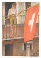Bundesfeier-Postkarte N. 53a ** gefährdetes Linthal 1931