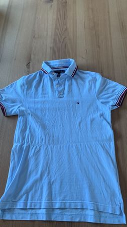 Herren Polo Tommy Hilfiger hellblau kurzarm guter Zustand