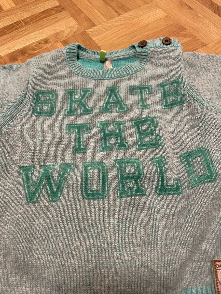 Pullover & Sweatshirts: Pull d'hiver Orchestra "Skate the World" 6 mois garçon – Neu (gemäss Beschreibung) aus Versoix von Pti-pois 1